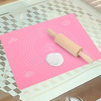 silicone baking mat rolling pastry large nonstick fondant heat resistent dining table mat pattern random large baking mat