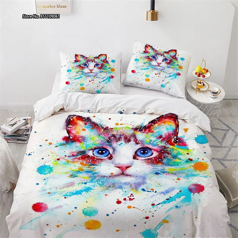 

Personalized Color Animal Design Bedroom Decoration Bedclothes 3D Digital Printing European and American Size Home Textiles