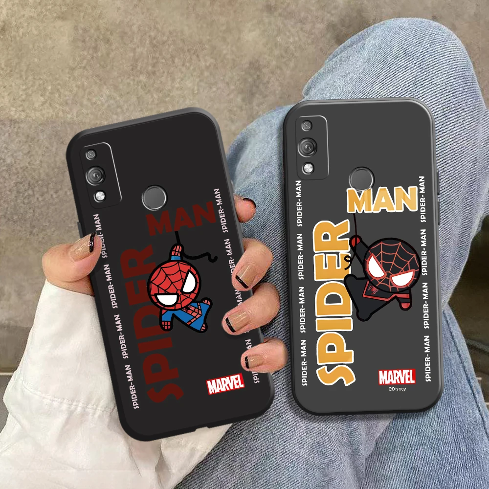 

Marvel Spider Man Q Is Cute For Huawei Honor 9 V9 9A Pro 9S 9X Lite Soft Silicon Back Phone Cover Protective Black Tpu Case TPU