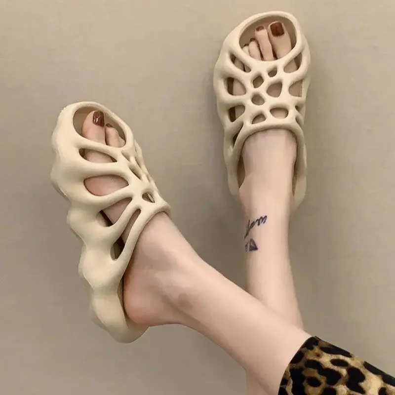 Ladies Summer Slippers Eva Hole Thick Bottom Home Students Wear Sandals and Slippers  Zapatillas De Mujer  Shoes for Women