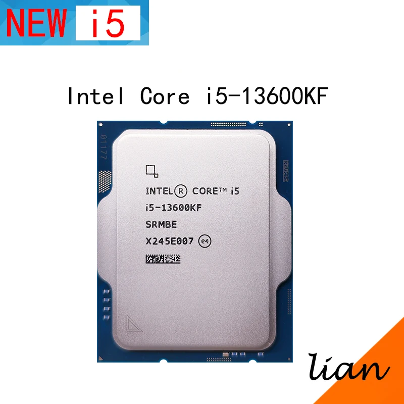 

Процессор Intel Core i5-13600KF i5 13600KF, 3,5 ГГц, 14 ядер, 20 потоков, 10 нм, L3 = 24M, 125 Вт, LGA 1700 лоток, новый, без охладителя