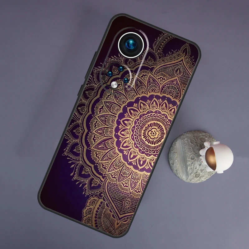 Фото Чехол с индийским узором Мандала для Huawei Honor Magic 5 Lite 70 50 X8 X9 a P20 P30 P40 P50 P60 Pro P Smart Nova 9 5T №4