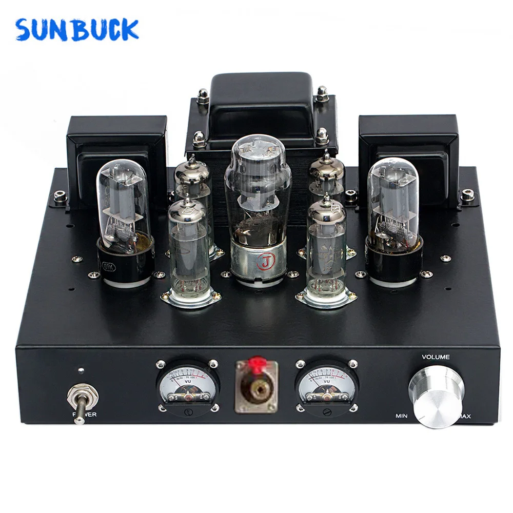 

Sunbuck Handmade HiFi 6P1 Vacuum Tube Integrated Amplifier Stereo Single-ended Class A Headphone Amp Sound Tube Amplifier Audio