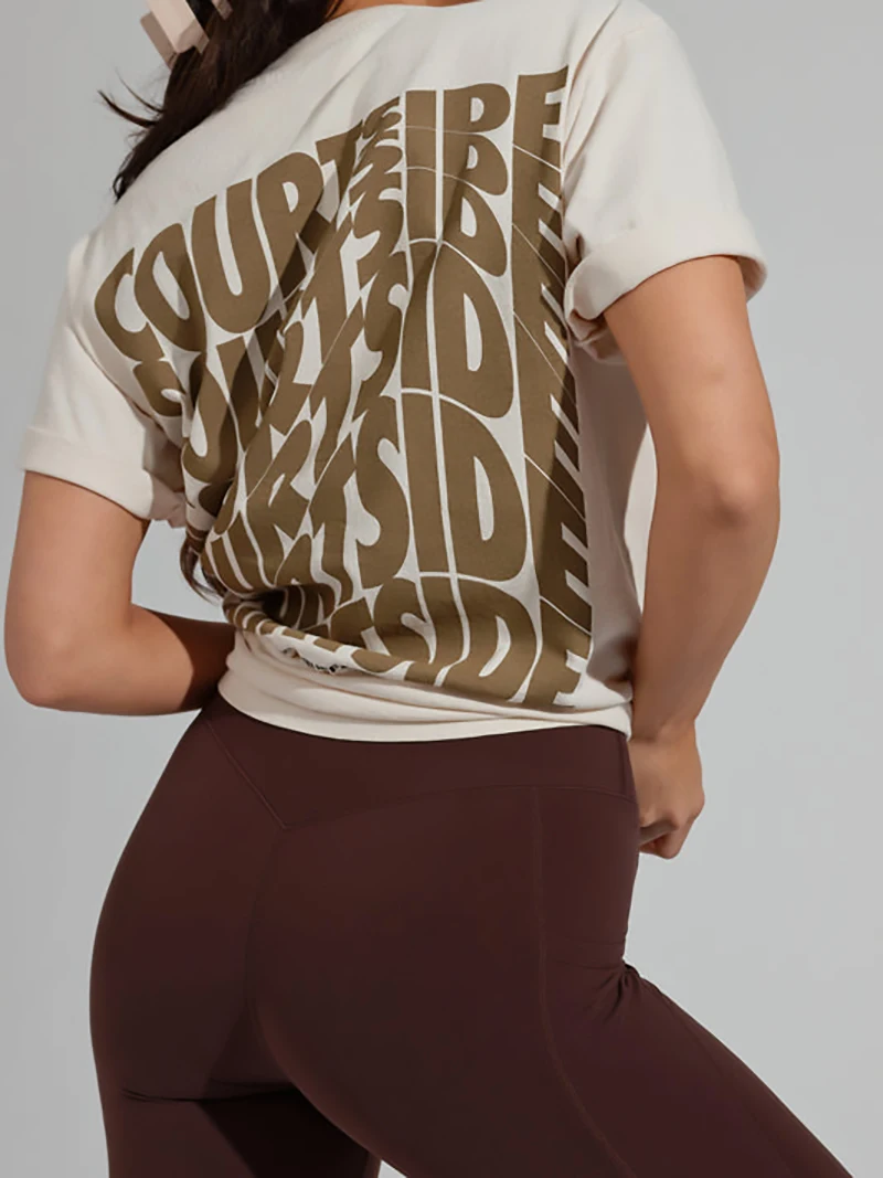 Buffbunny Women Shirts Graphic DTG Printing Yoga Wear Workout Gym Fitness Womans Short Sleeve Tees Aesthetic Tops Sportswear