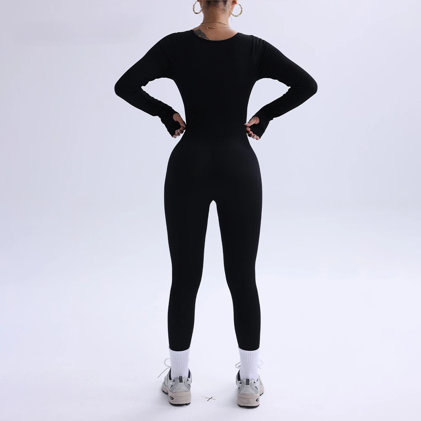 WANAYOU Бесшовный женский комбинезон для йоги цельный спортивный комплект