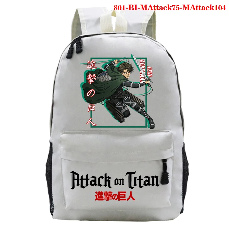 

Anime Women School Attack on Titan Backpack Student School Bags Teenage Girls boy Satchel Bookbag Harajuku Schoolbag Bagpack