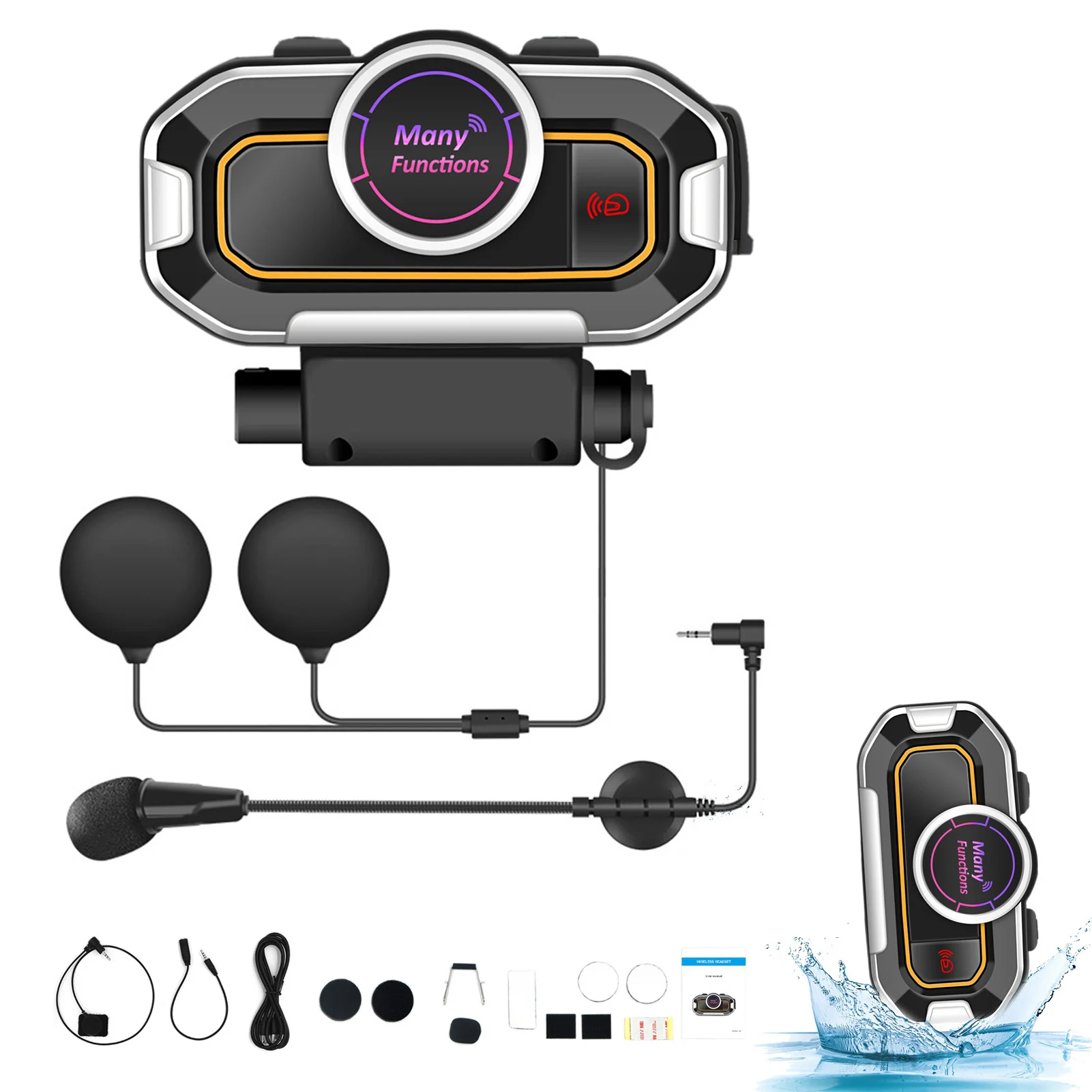 

Helmets Wireless Headphones Motor Helmets Headset 5.0 Outdoor Helmets Earphone FM Radio Stereo Music And Voice Microphone Soft