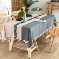 table runner decoration oil proof tablecloth pad birthday tablecloth household dust cover new chinese style coffee table cover