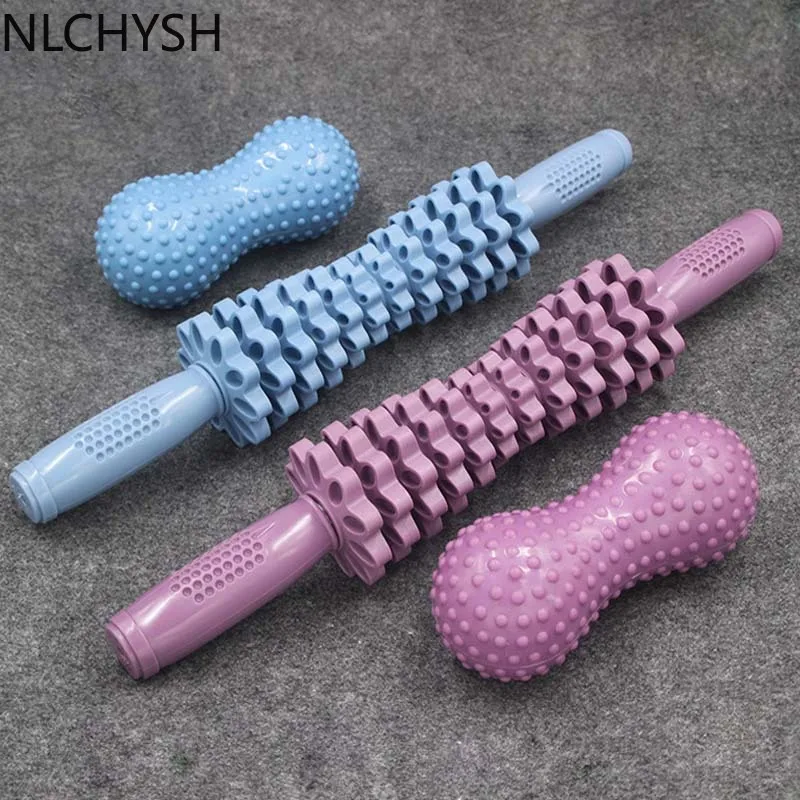 

New Dismountable Muscle Roller Massage Stick Yoga Fitness Equipment Yoga Roller For Leg Body Arm Back Shoulder Massager M016