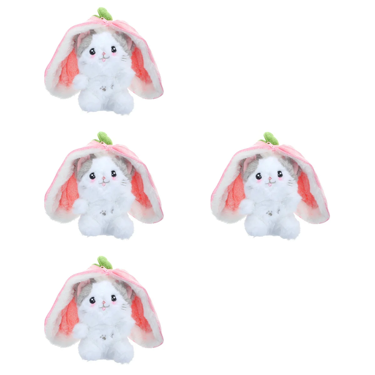 

4 Pieces Strawberry Cat Animal Stuffed Home Decors Kids Bee Plush Adorable Abs Child Pillows