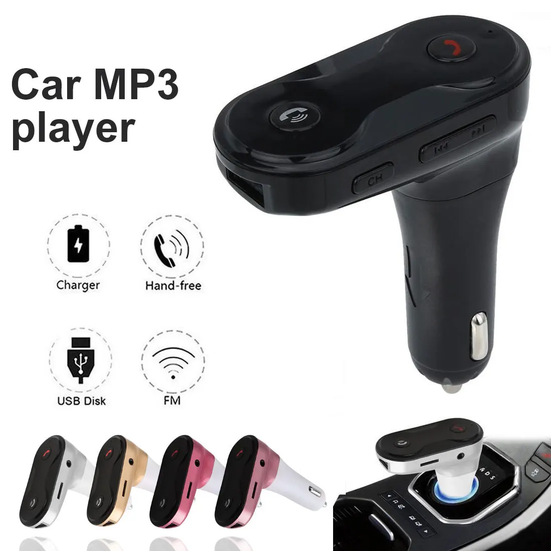 

Мини mp3-плеер C8 AUX с поддержкой Bluetooth и FM-передатчиком