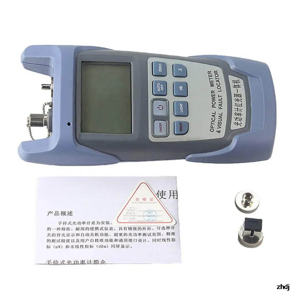 Compact Size Professional All-in-one PC Fiber Optic Power meter with 10km Laser source Visual Fault locator 10mw