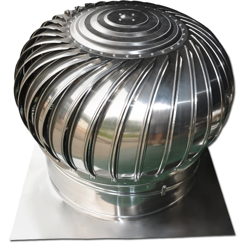 

100-type Unpowered Hood Roof Ventilator Thickened Stainless Steel Exhaust Cap Factory Building Flue Rainproof Exhaust Vent