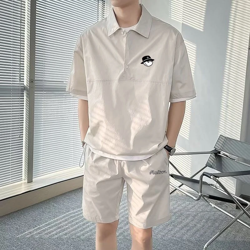 

Men's Horse Golf Wear, short-sleeved T-shirt and Shorts, Summer Suit, Polo shirt, Tennis suit, acce, 2023