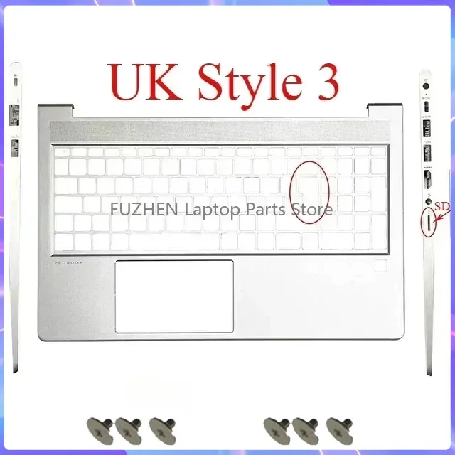Фото Новый чехол для ноутбука Probook 450 455 G8 G9, задняя крышка ЖК-дисплея/передняя рамка/подставка для рук, клавиатура/нижняя крышка/петля №4