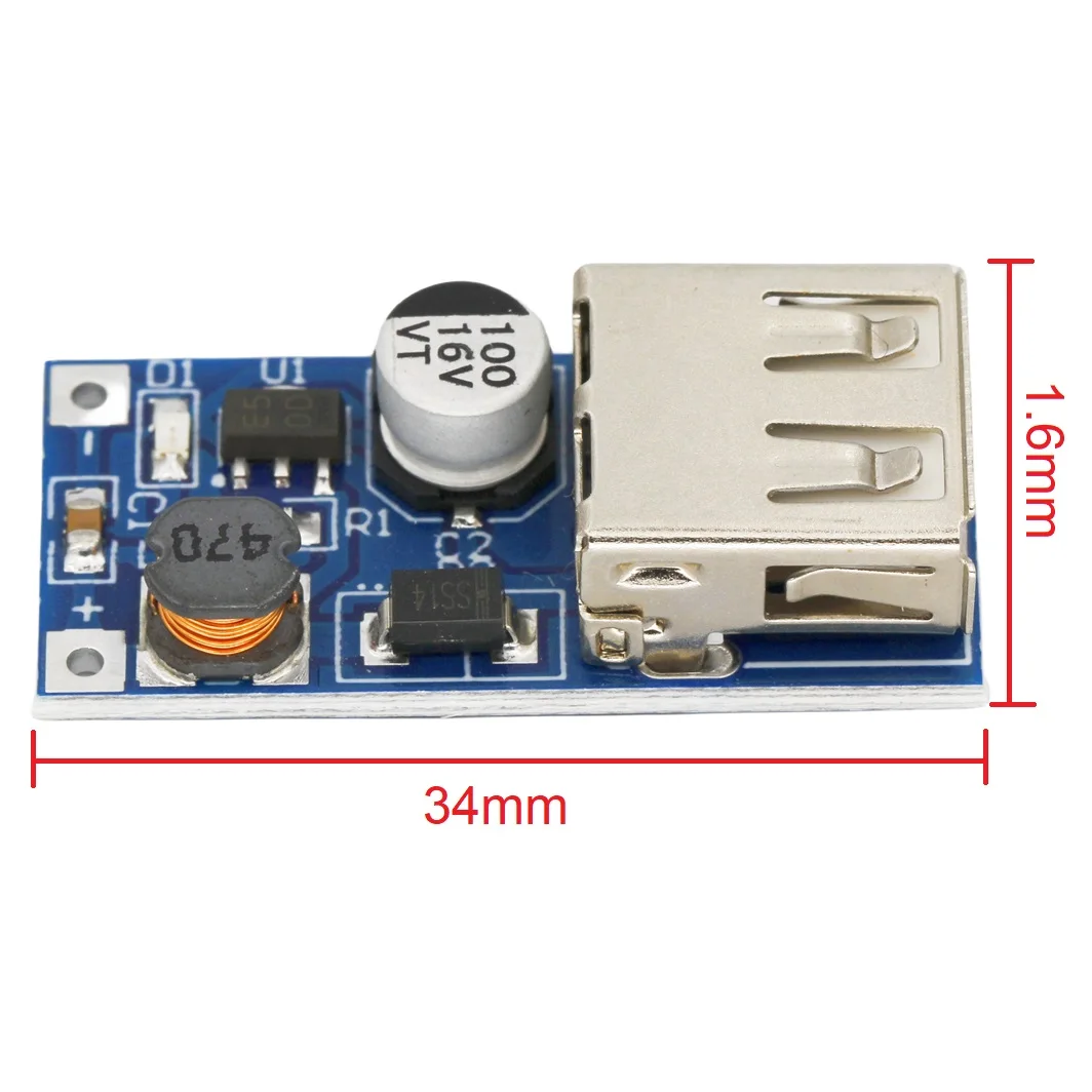 USB-преобразователь для зарядного устройства Повышающий Модуль повышения