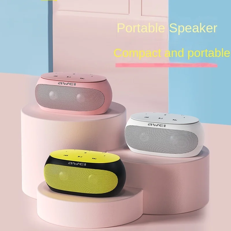 

Awei uses Wei Y200 wireless Bluetooth speaker mini sound subwoofer mobile phone card to listen to songs outdoors