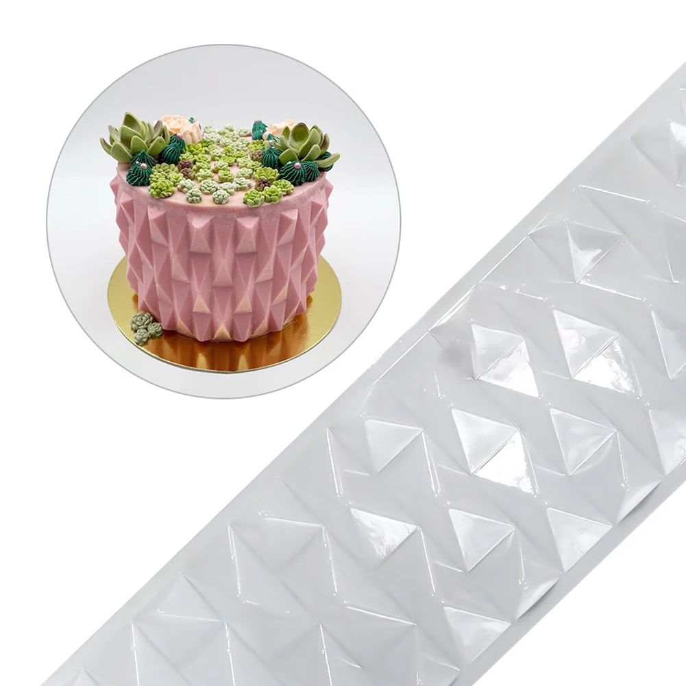 

Transparent Mousse Cake Rim Mold European-style Fence Chocolate Cake Mold Baking Origami Tools Supplies Baking Accessories