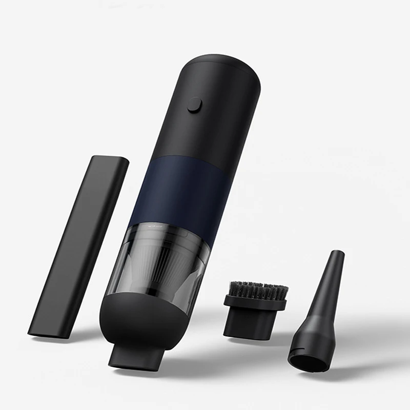 Портативный пылесос для автомобиля Xiaomi, перезаряжаемый, на рукоятке, без проводов, с циклоническим всасыванием.