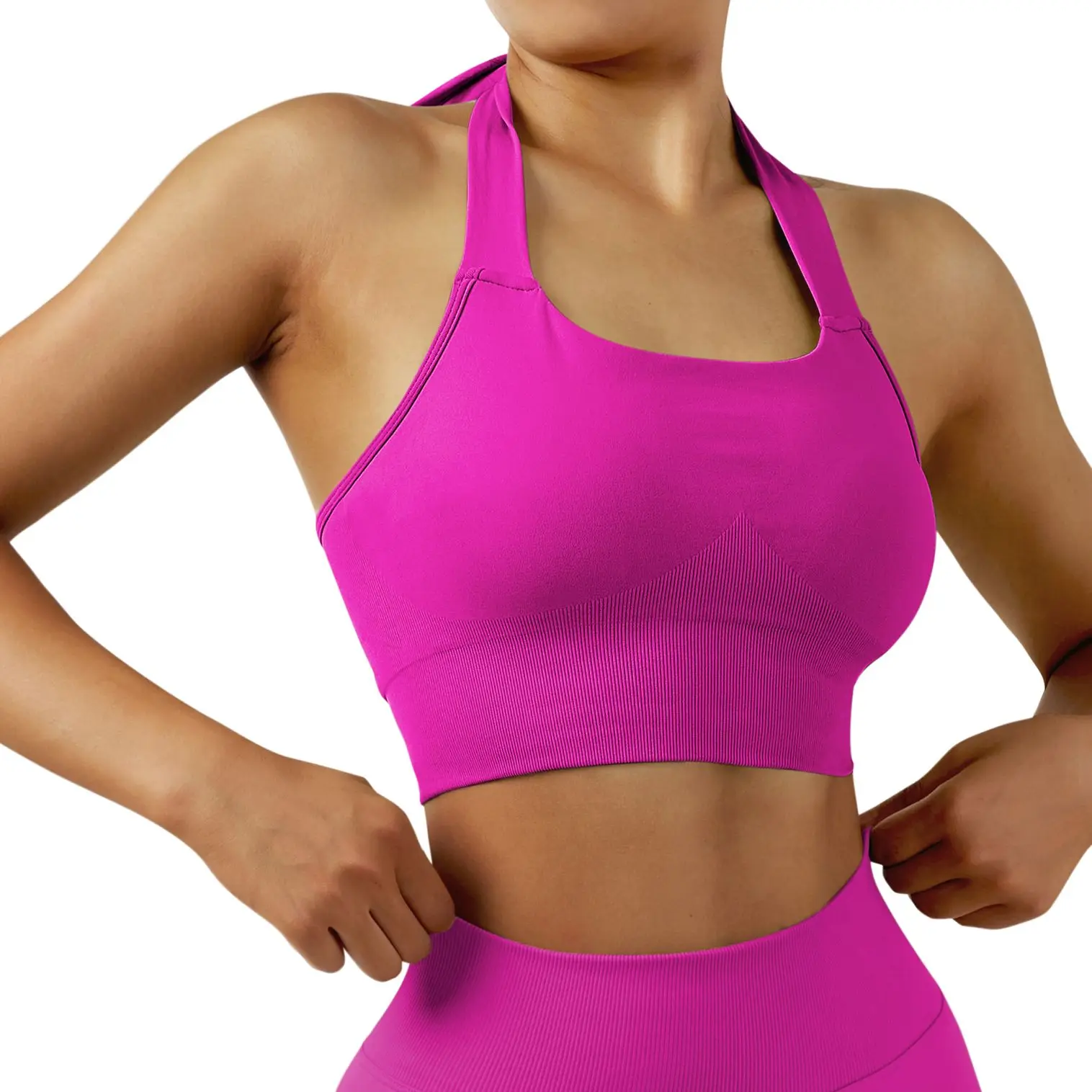

Женский спортивный бюстгальтер на бретельках для занятий йогой и фитнесом, бесшовный бюстгальтер для йоги для занятий спортом