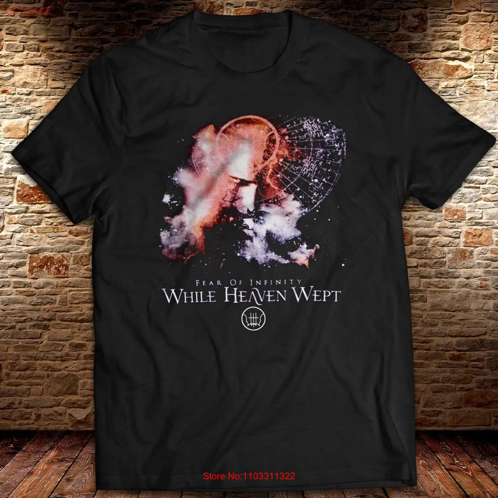 Винтажная футболка Fear of Infinity While Heaven Wept Футболка Tom Phillips Rock