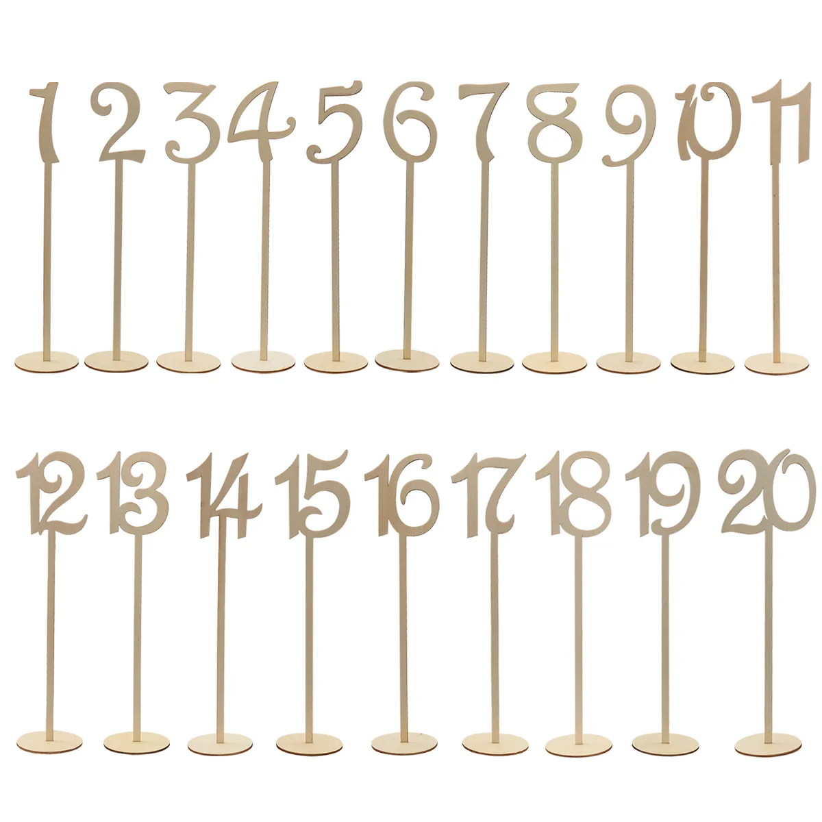 

Table Numbers Number Wedding Holder Wooden Holders Memostand Place 20 Base Picture Photowith Stands Party Receptionclassy Clips