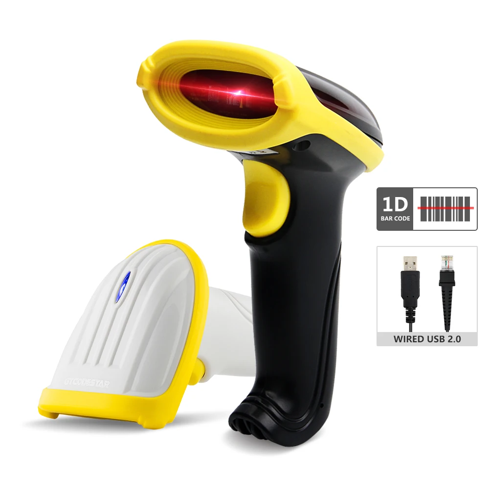 

Wireless Handheld Barcode Scanner Laser Barcode Reader 1D 2D QR Bar code Scanner with Stand for Supermarket and Warehouse
