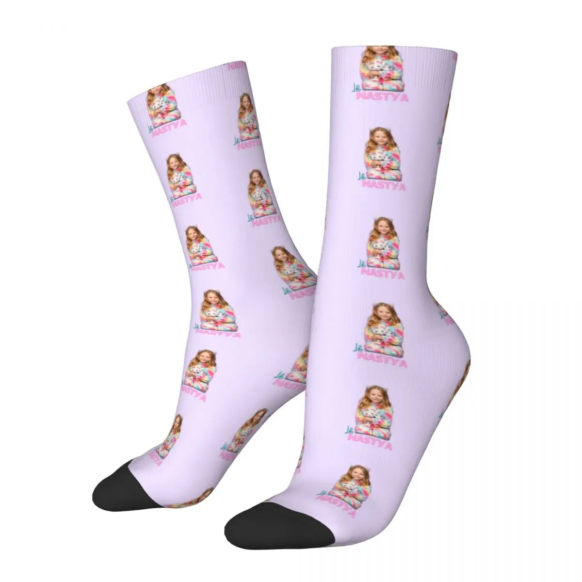 

Модные смешные баскетбольные носки как настия, детский подарок, длинные носки из полиэстера для женщин и мужчин, поглощающие пот