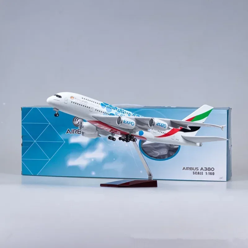 Масштабная модель 1:160 литая под давлением смола Emirates Expo 2020 DUBAIAUE Airlines Airbus A380
