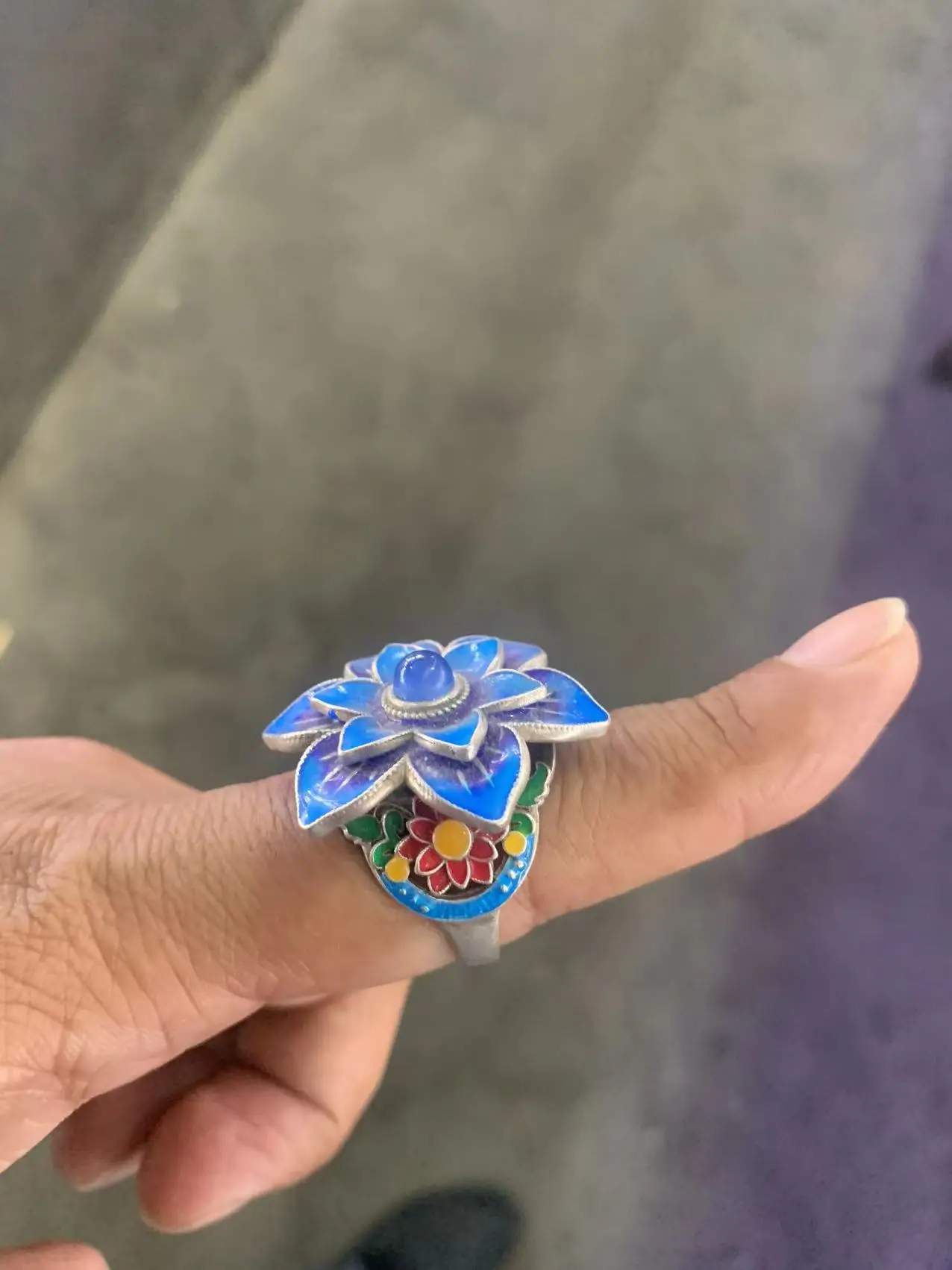 

Редкий Старый китайский ханьский династик (25-186) Серебряное кольцо с цветопередачей, бесплатная доставка