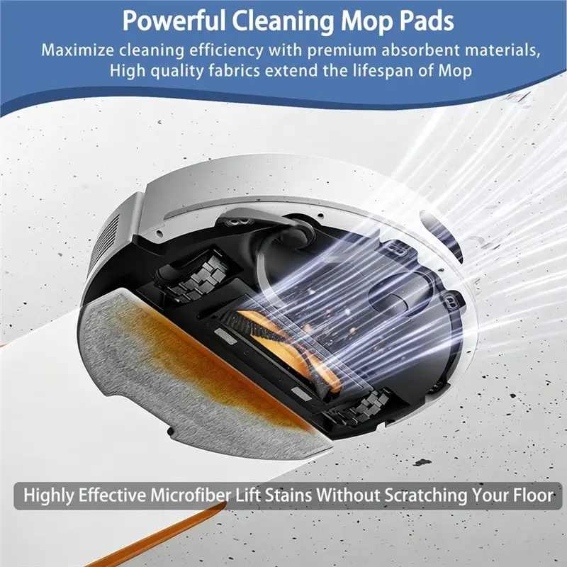 Фото A59P Новый комплект из 18 предметов для пылесосов Dreame D20 Air Plus/F21/F21 Plus/F20/F20 Plus: основная и боковая щетки, фильтр, насадка для мытья пола, мешок для пыли. №2