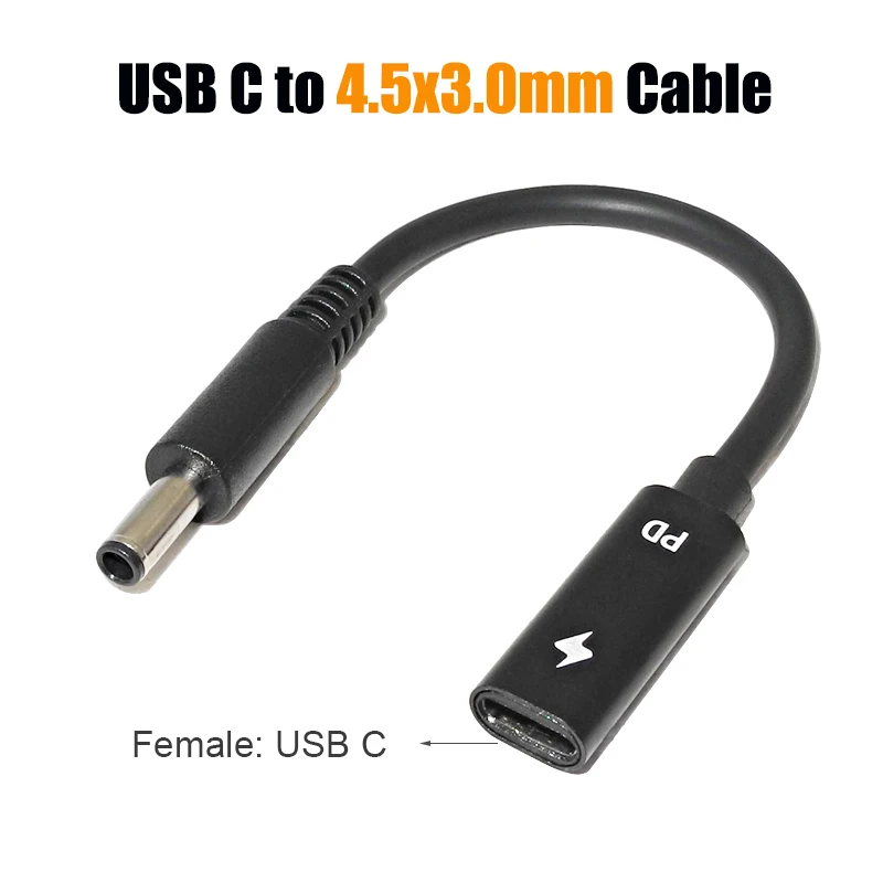 Cord For Dell Inspiron 11 13 14 17 15 7000 5000 3000 Usb Type C Dc Plug Charger
