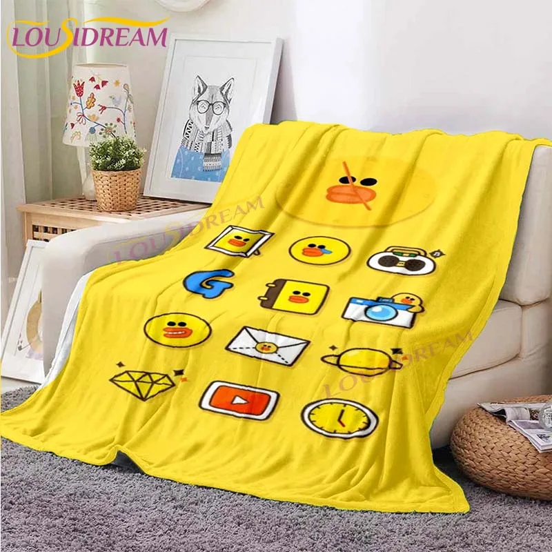 Фланелевое Флисовое одеяло для детей и взрослых мультяшная Милая утка покрывало