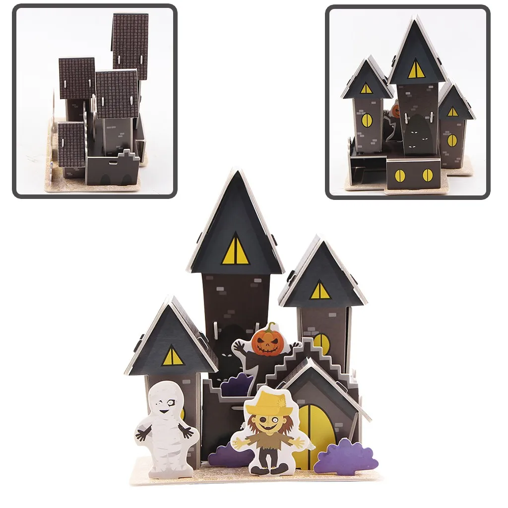

1250 Amusement Three- Puzzle Gift House 3D Halloween Home DIY Larsen Numbers