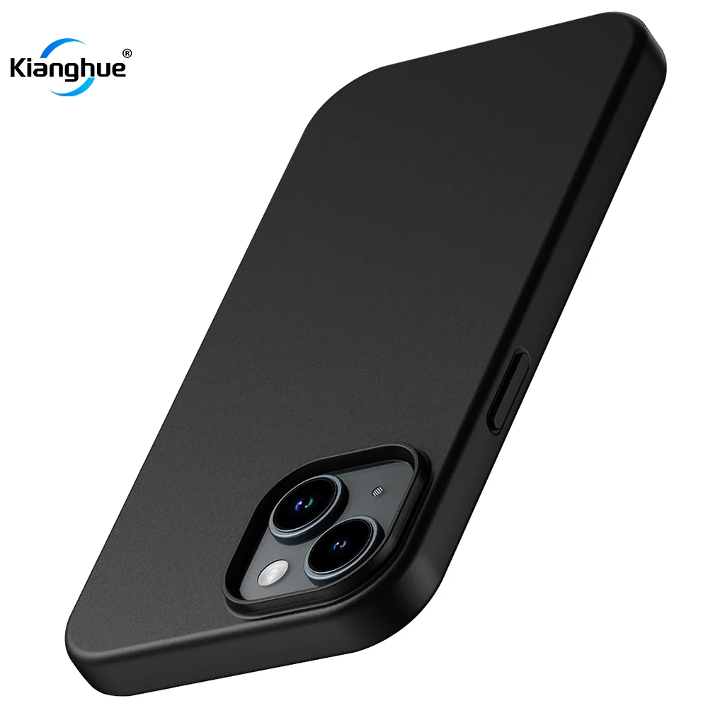 Силиконовый мягкий матовый роскошный чехол для iPhone 15 14 Plus 13 12 Mini 11 Pro XS Max X XR SE 2 3 7 8