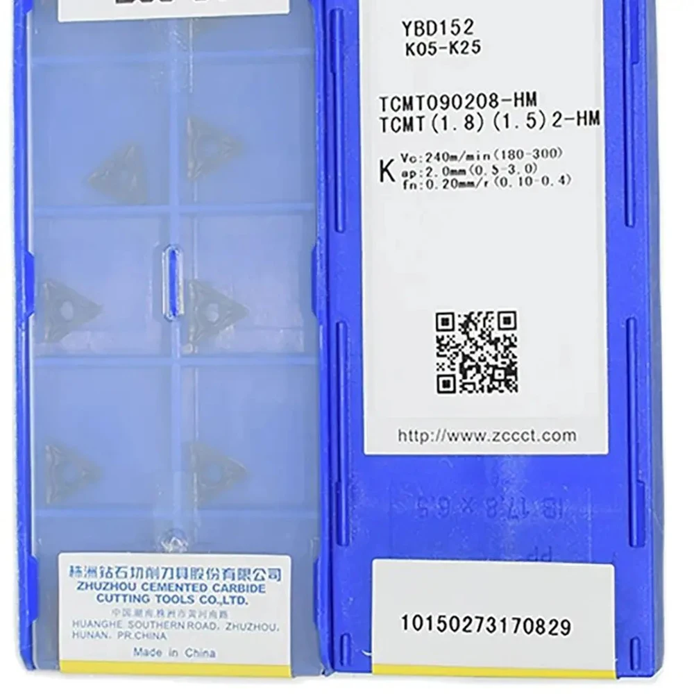 ZCC TCMT 090208 -HM YBC251 YBD152 YBC252 (1.8) (1.5) 2-HM Вставка для токарных инструментов обработки