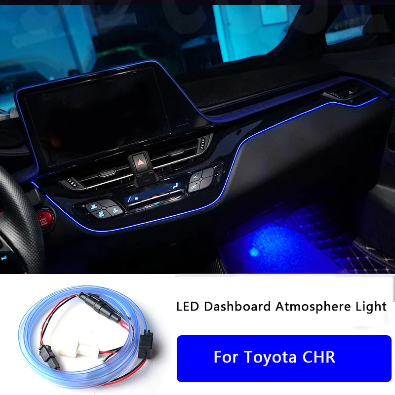 

Car LED Dashboard Atmosphere Light For Toyota CHR C-HR 2017-2021 Accessories Interior Parts Central Control Light Decor Strip