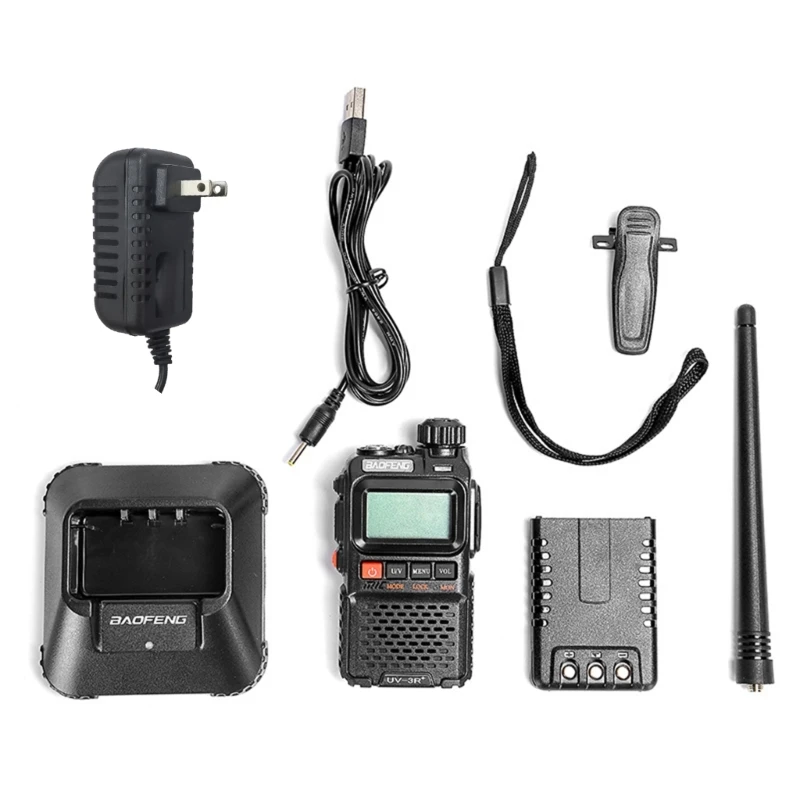 Walkie-Talkies for Adults Long Range 2-Way Radio VHF/UHF Handheld-Radio BF-UV-3R Drop Shipping