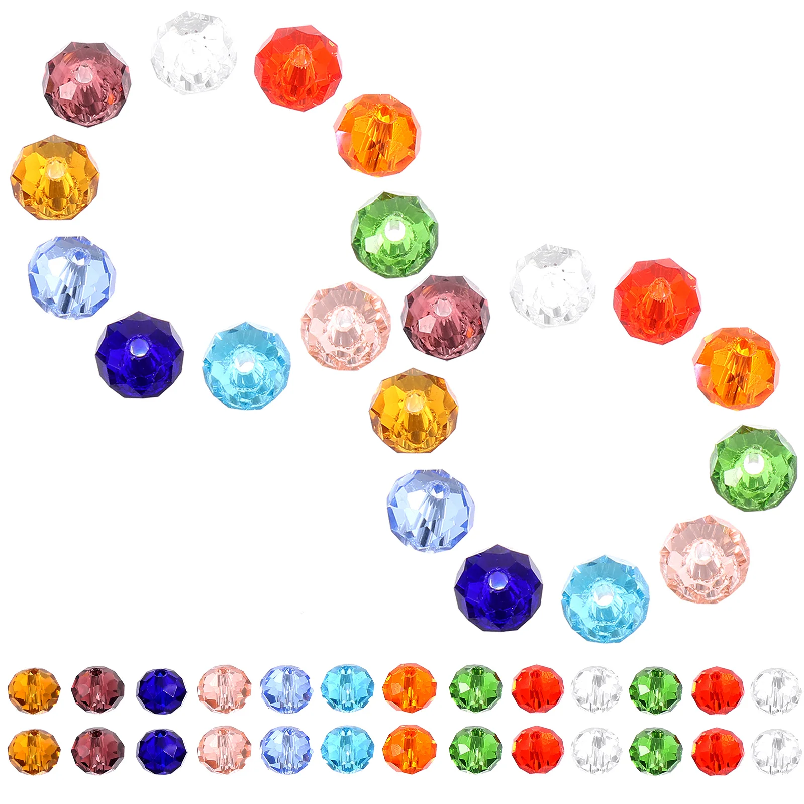 

210 шт., декоративные стеклянные бусины