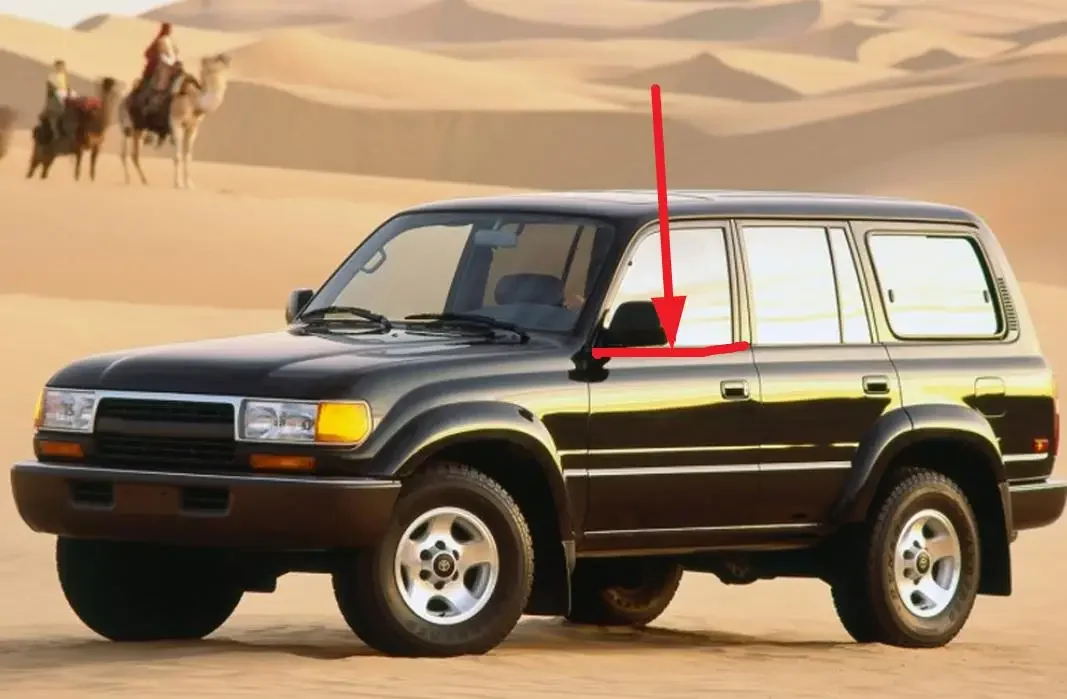 

1 шт. хромированное наружное оконное стекло резиновое для Toyota Land Cruiser LC80 LX450 1991-1998 4870 мм длина 75730-60020