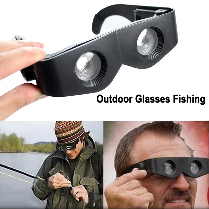 Купи 1pcs Adjustable Zoom In Glasses Hand Free Binoculars Telescope Wearable for Fishing High Definition In for Float Watching за 174 рублей в магазине AliExpress