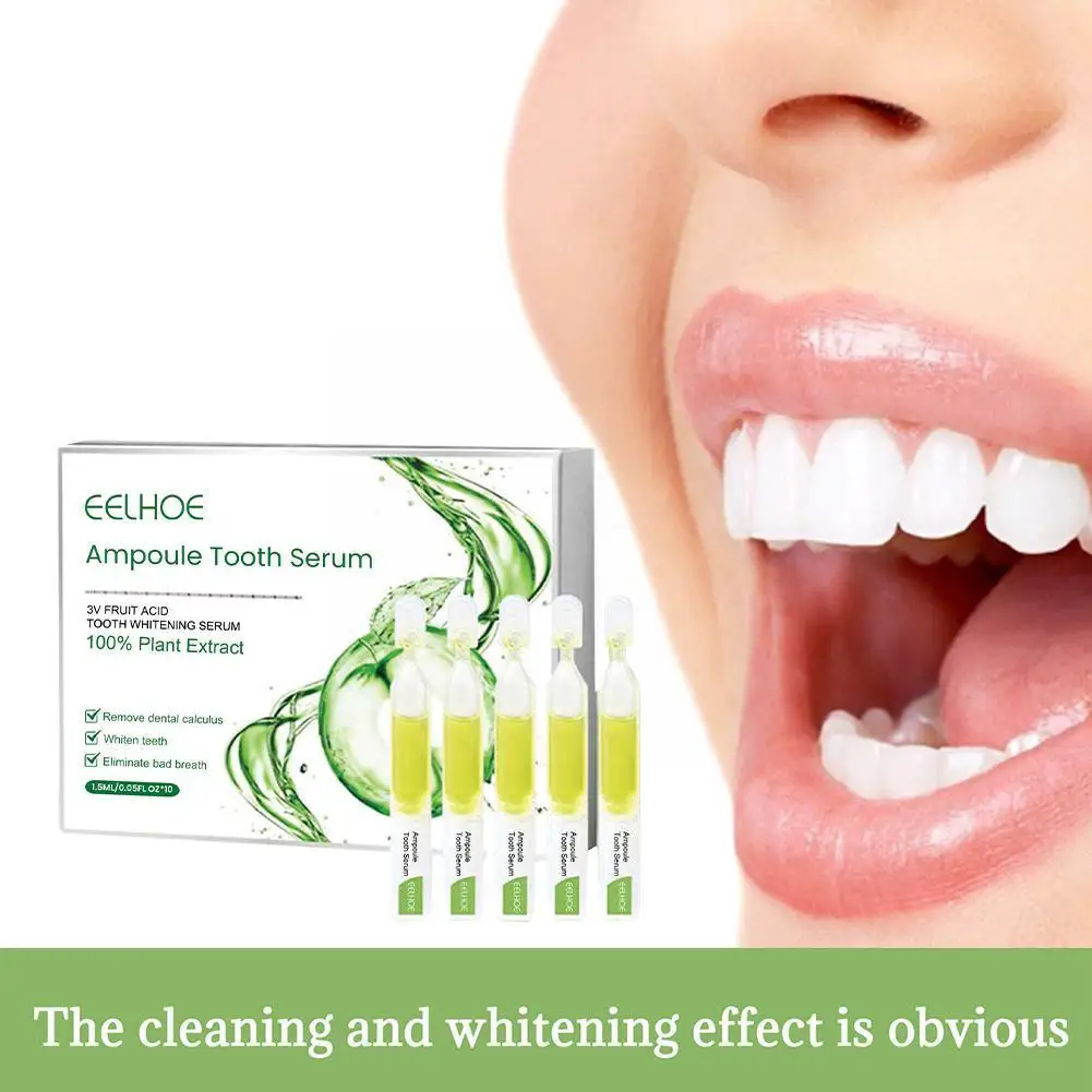 

Natural Mint Flavor Teeth Whitening Essence Oral Care Serum Stains Effective Ampoule 10Pcs/set Remove Teeth Toothpaste Clea K8A1