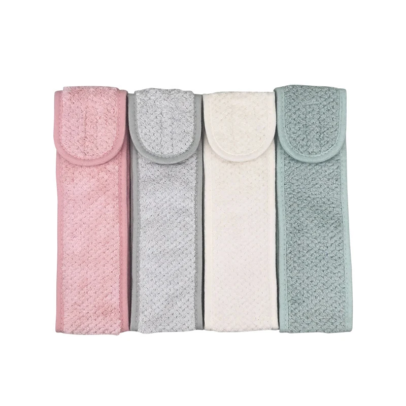 

Women Wide Hairband Adjustable Soft Toweling Hair Accessories Yoga SPA Bath Shower Makeup Wash Face Cosmetic Headband