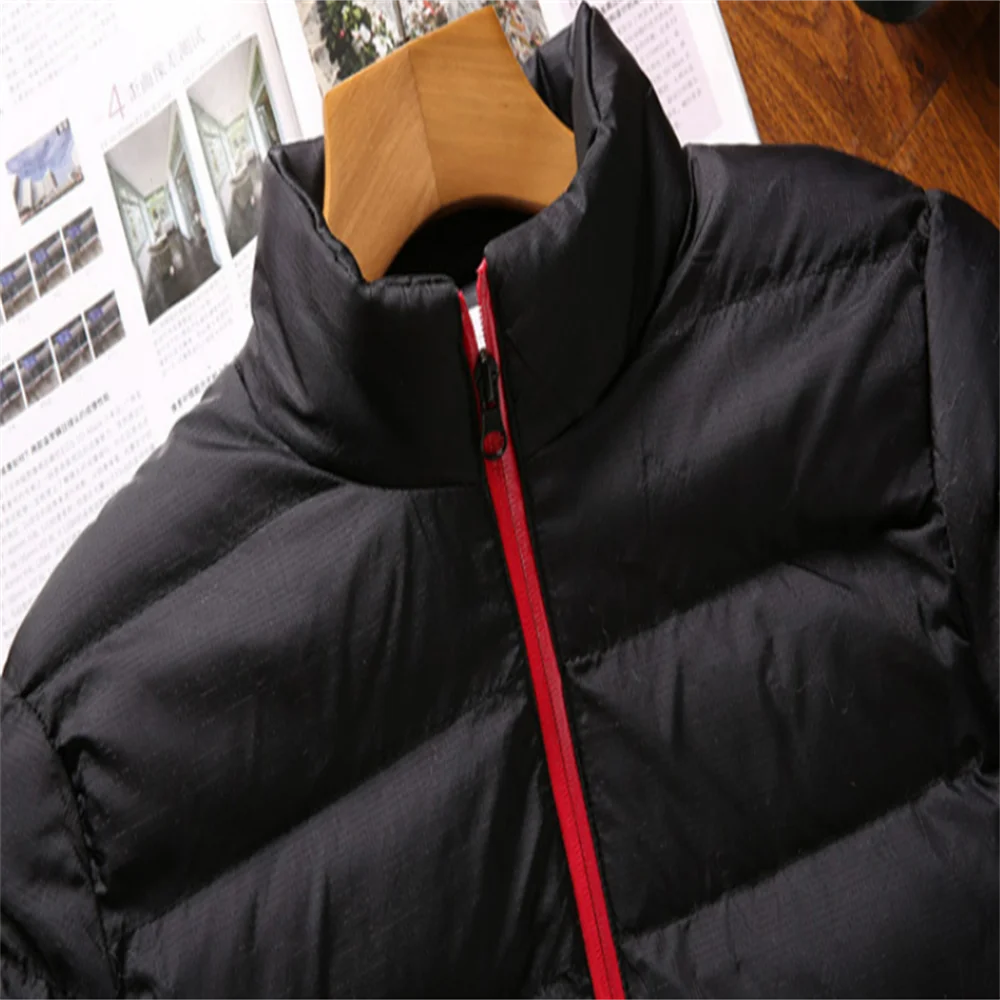 2022 Autumn Winter New Men's Sports Cotton Clothes Trendy Fashion Stand-Up Collar Zipper Cardigan Casual Cotton Jacket