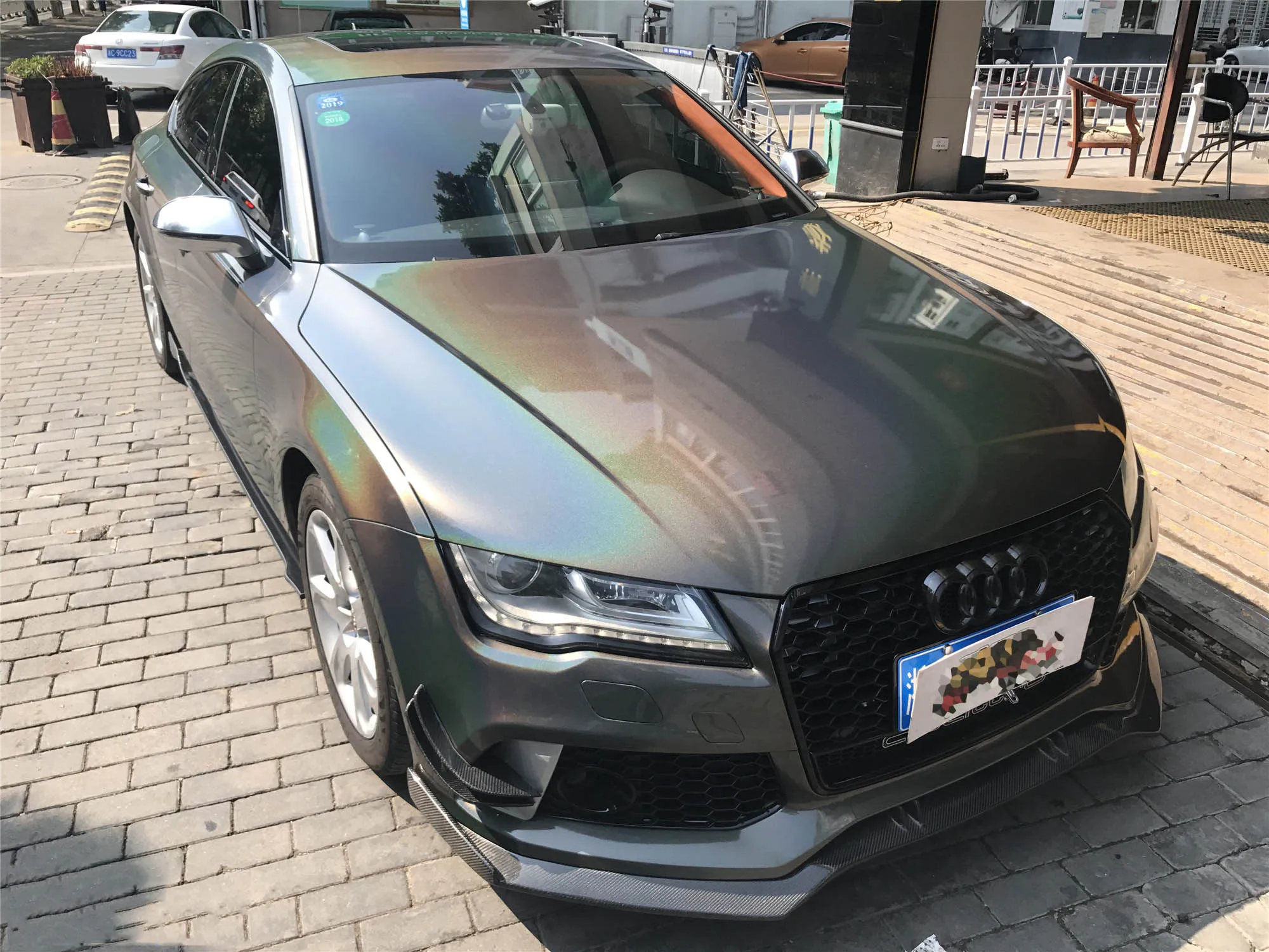 Психоделическая Алмазная Радужная хромированная глянцевая виниловая пленка без