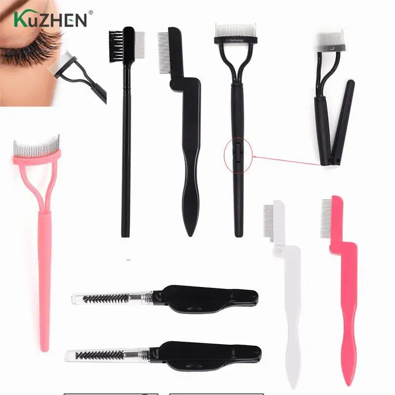 

Stainless Steel Eyebrow Comb Dual Purpose Makeup Brush Eyebrow Metal Dual Comb Brush Eye Lashes Beauty Cosmetic Tools 9 Types