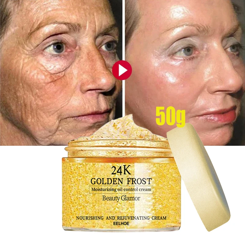 

24K Gold Facial Cream Face Eye Anti-wrinkle Aging Serum Lift Tighten Fade Fine Lines Promotes Collagen Regeneration Whiten Cream