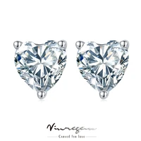 vinregem real 925 sterling silver fancy cut colorful moissanite 100 pass test diamond stud earrings for women gift dropshipping