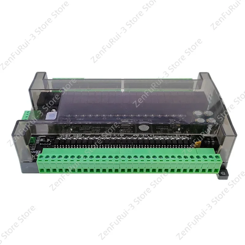 Фото Программируемый логический контроллер FX3U 48MR 48MT, 24 входа, 24 выхода, RS232, RS485, 38400 бит/с, реле, транзистор, модуль 6AD 2DA №3