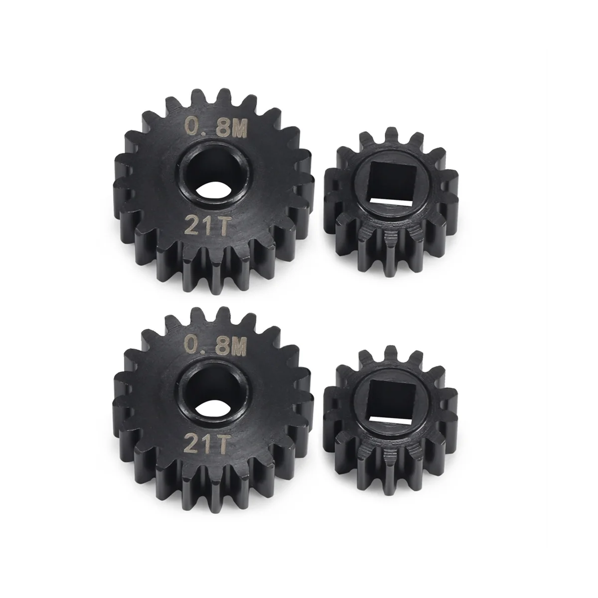 

4Pcs Overdrive Steel Portal Axle Gear Set 21T 14T for 1/10 RC Crawler Car Axial SCX10 III Capra Upgrade Parts